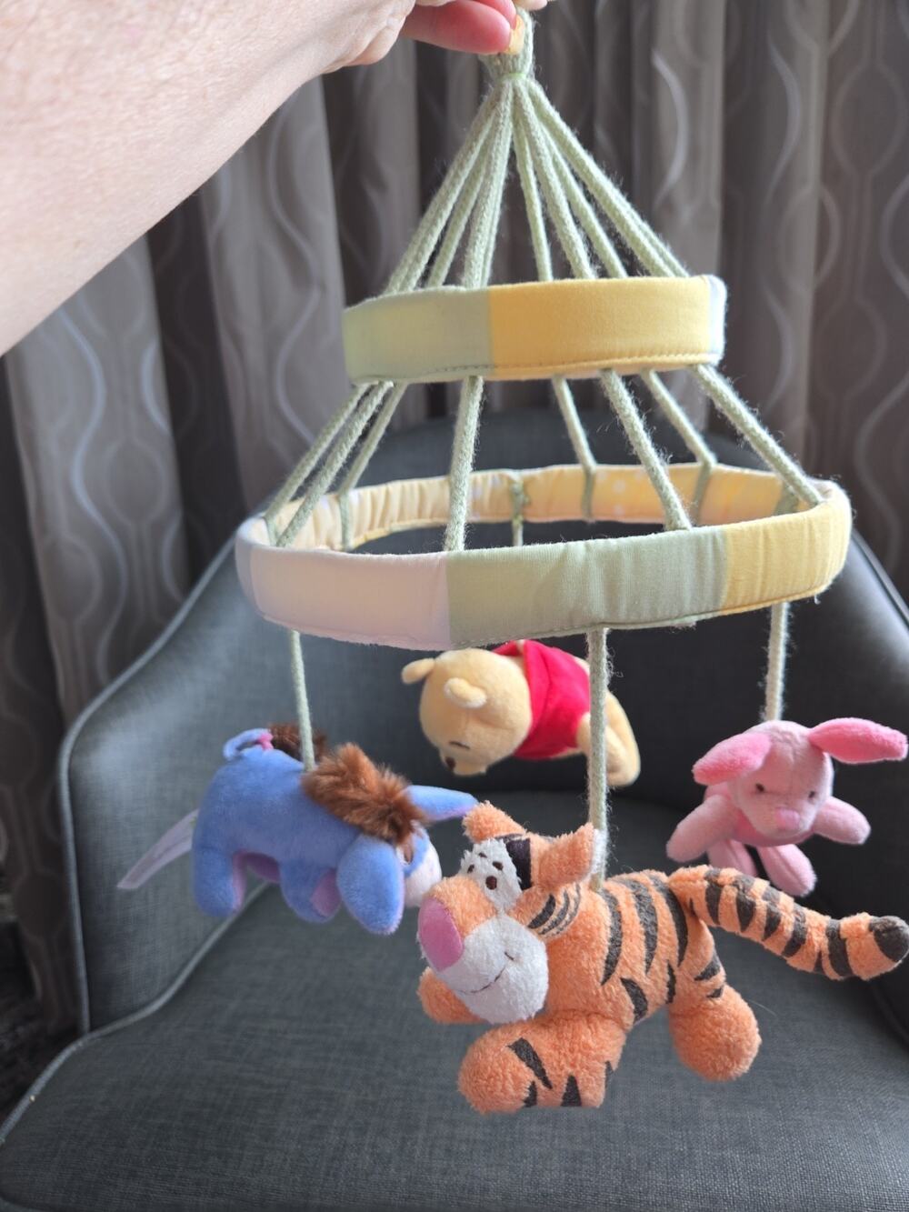 Winnie The Peeking Pooh Mobile Crib Accessory Mobile Only